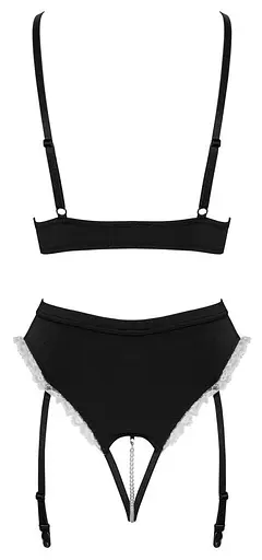 Костюм покоївки Cottelli Costumes Maid Set S (чорний) - фото 12