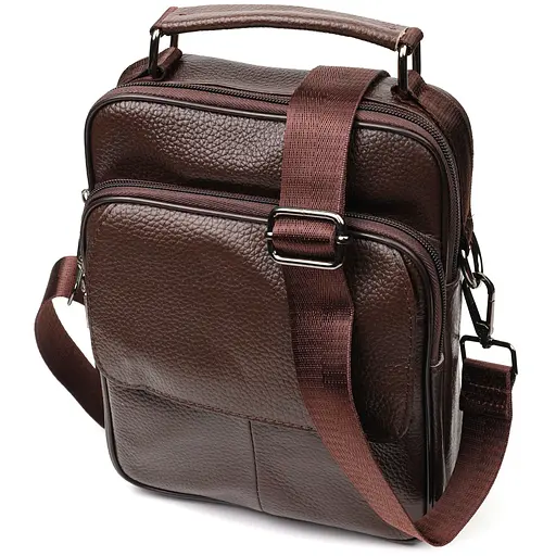 Шкіряна чоловіча сумка Vintage 19х25х6,5 см sum0023577 - фото 1