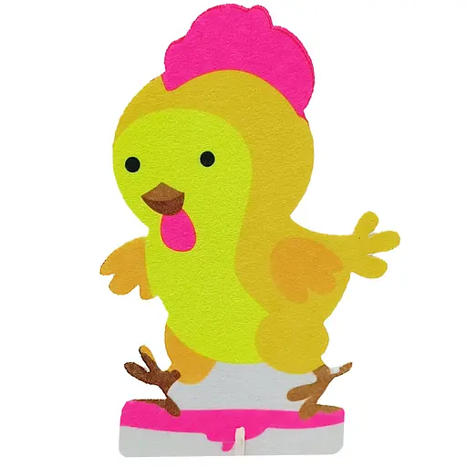 Фетровая сувенирная фигурка на подставке "Цыпленок" 180182
