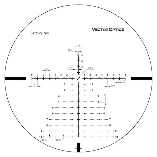 Оптический прицел Vector Optics Continental 5-30x56 (34mm) illum. FFP Tactical - фото 9