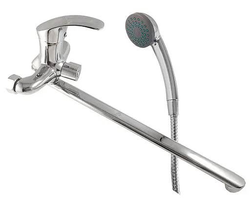 F2236 Змішувач для ванни довгий гусак Ø35 Frap 1/10 Хром - фото 1