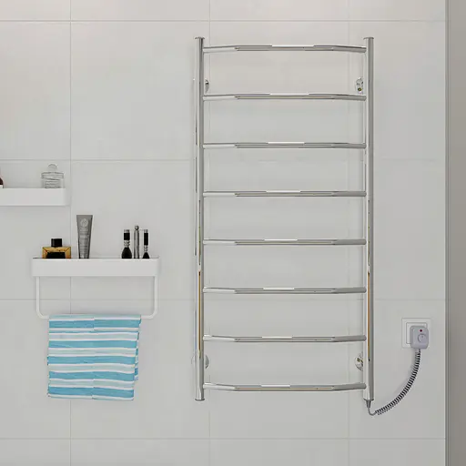 Електрична рушникосушарка Kosser Трапеція 800x400/6 ER рег. ДТ04ER, Хром, Праве - фото 3