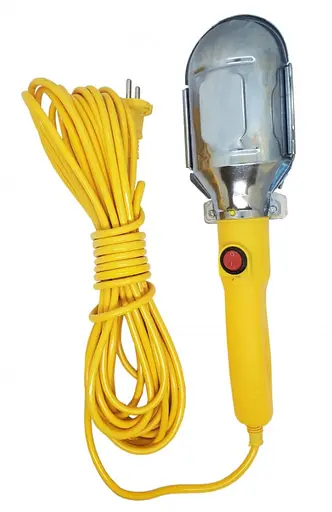 Світильник ліхтар WD-362 для СТО із гачком жовтий 10 м - фото 2