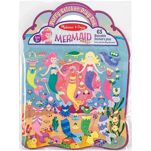 Наклейки Melissa & Doug Русалки объемные многоразовые (MD19413)