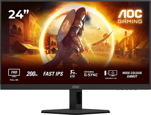 Монітор 23.8" AOC 24G4HRE FHD IPS 200Hz (24G4HRE) - фото 1