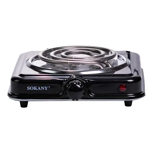 Настольная электрическая плита Sokany SK-5111 одноконфорочная 1000 Вт компактна для дома дачи. - фото 3