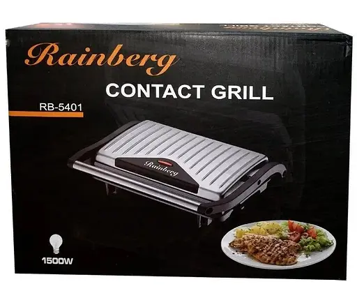 Електрогриль Rainberg RB-5401 1500 Вт Контактний барбекю гриль - фото 8