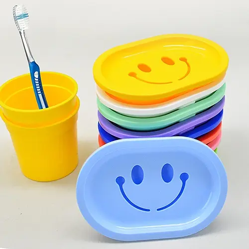Мильниця Смайлик в асортименті 13.5 x 9.5 x 2 см - фото 2