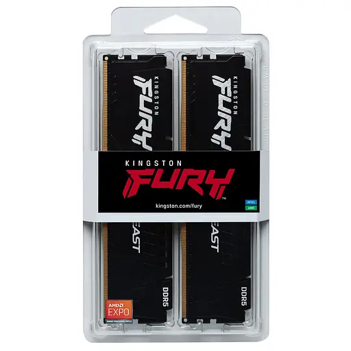Память для ПК Kingston DDR5 32 ГБ KIT (16 ГБ x 2) 5600 FURY Beast EXPO - фото 6