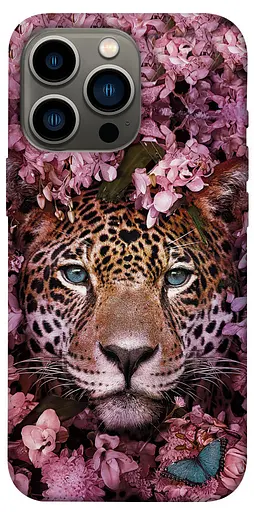 TPU чохол Леопард у квітах - фото 1