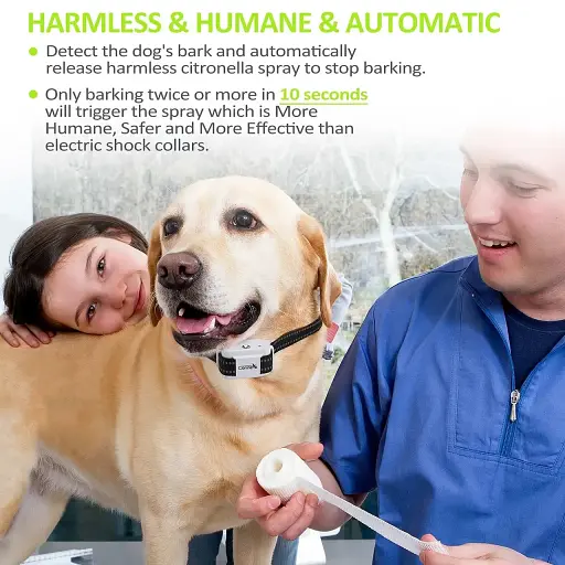 Автоматический ошейник резиновые ошейники для цитронеллы для собак, более безопасный ошейник для защиты от лая - фото 6