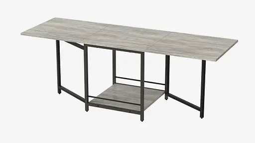 Стол журнальный трансформер Куб Комбо Ferrum-decor 540x532x500 Черный металл ДСП Бетон 16 мм (FRD-105155) - фото 7