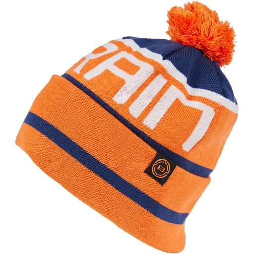 Шапка Brain з помпоном 60 Blue/orange - фото 2