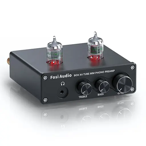 Предусилитель звука Fosi Audio BOX X4 black + блок питания 12V - фото 1