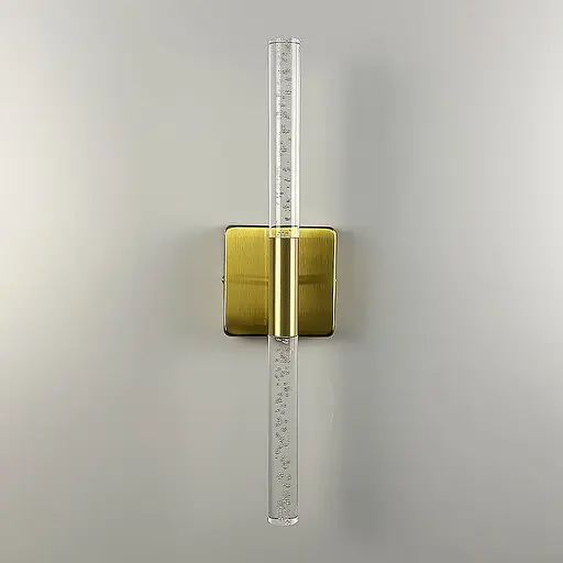 Бра у латунному корпусі із скляними пличками 40 см Арт. WB 221/2 S AB Line F - фото 2