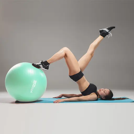 Мяч для фитнеса (фитбол) Cornix 55 см Anti-Burst Mint XR-0360 - фото 4