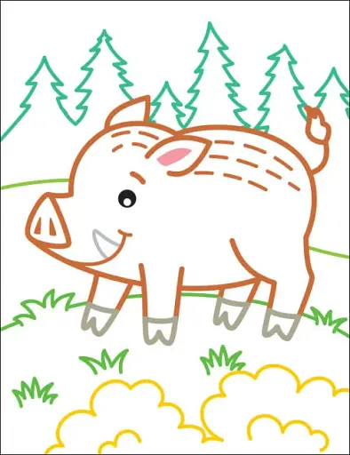 Кольорові зафарбовки: Лисичка - фото 5