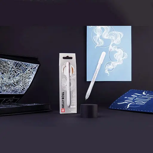 Набор гелевых ручек Sakura Classic Medium (0.8) Белая 3шт. автоматическая - фото 5