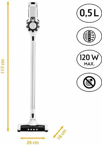 Вертикальный + ручной пылесос 2 в 1 First FA-5541-4-GR - фото 4