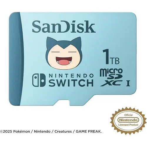 Карта пам'яті SanDisk Micro SD Pokemon Snorlax for Nintendo Switch 1Tb - фото 3