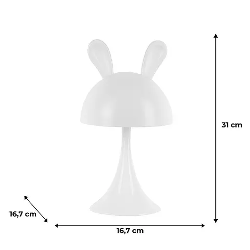 Світильник-нічник Kite LED з акумулятором Simple Bunny білий (K25-317-1-1) - фото 5