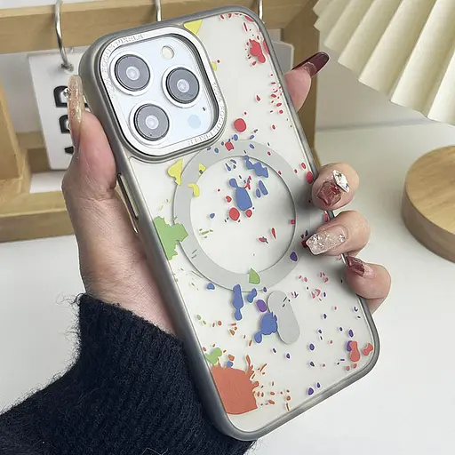 Чохол Epik TPU+PC Flush with MagSafe для Apple iPhone 15 Pro 6.1 Titanium grey - фото 2