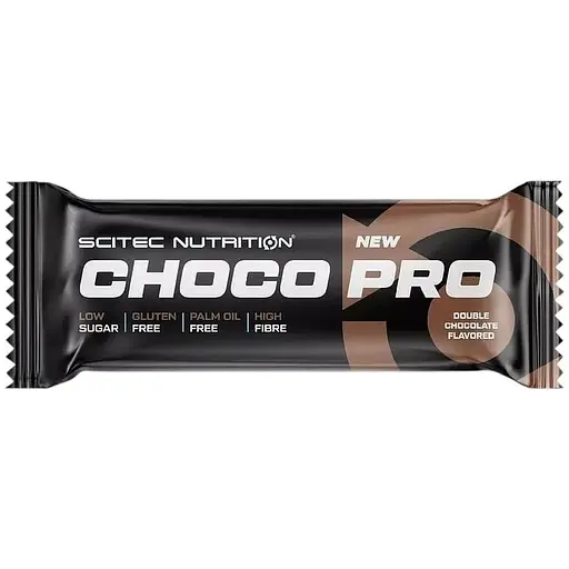 Батончик Scitec Nutrition Choco Pro, 50 грам - Подвійний шоколад