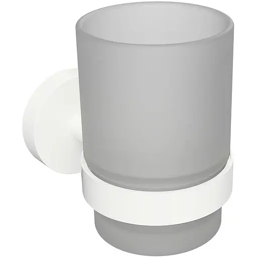 Склянка з тримачем Bemeta White скло 104110014 білий - фото 1