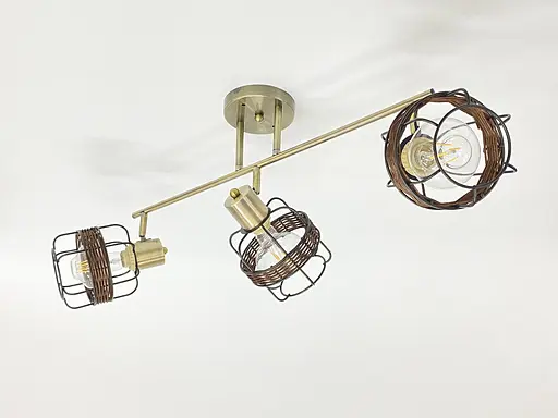 Стельова люстра на 3 плафони 91180J/3 бронза