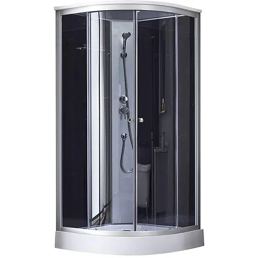 Душовий бокс Lidz Tani SB90x90.SAT.LOW.GR LTSB9090SATLOWGR - фото 1