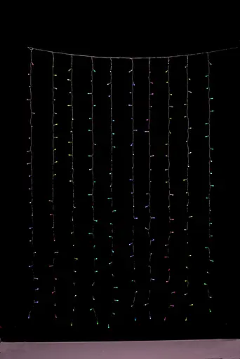 Twinkly Smart LED Гірлянда Twinkly Curtain RGBW 210, Gen II, IP44, 1.45м*2.1м, кабель прозорий - фото 4