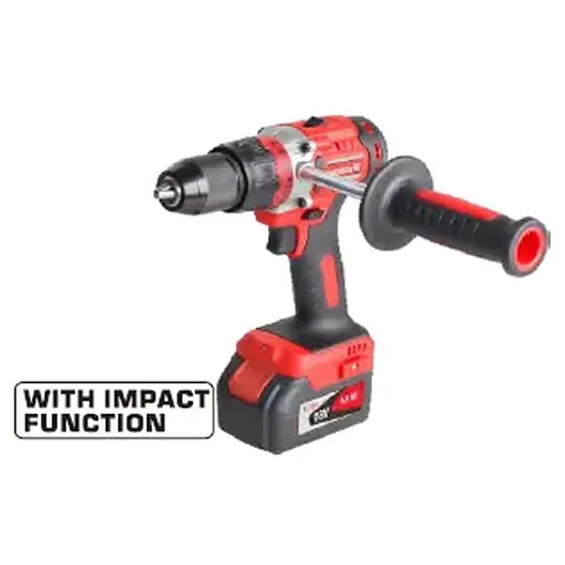 Дрель-шуруповерт акум. DSI18/80BL с ударом, 18В, 80Нм, 2шв +акум.4Ач-2шт, зарядное устройство