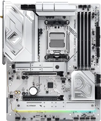 Материнская плата ASRock X870 Steel Legend Wi-Fi Socket AM5 (X870 STEEL LEGEND WIFI) Б/У - фото 2