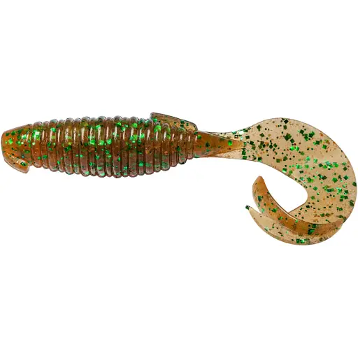 Силикон Keitech Flapper Grub 4" EA#02 Peach Green FLK. (7 шт/уп)