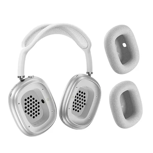 Бездротові навушники Hoco W58 headphones, ANC, BT5.4, 500mAh, 40-50h, Type-C, Smart Case, silver - фото 3