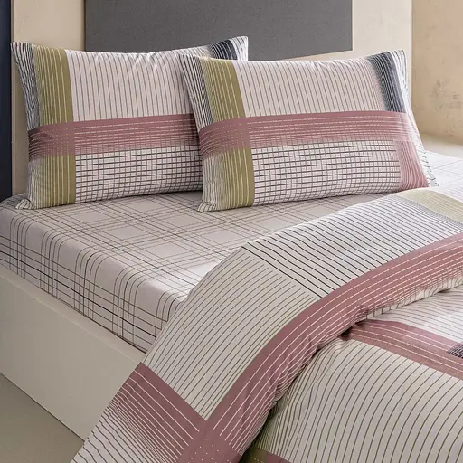 Постільна білизна Zyra Pink Ранфорс / простирадло на резинці Tac pbe0051564 - фото 3