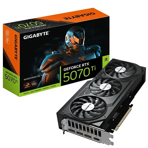 Видеокарта Gigabyte RTX 5070 Ti 16GB WINDFORCE OC V2 (GV-N507TWF3OCV2-16GD) (GDDR7, 256 bit, PCI-E v5.0 x16) - фото 10
