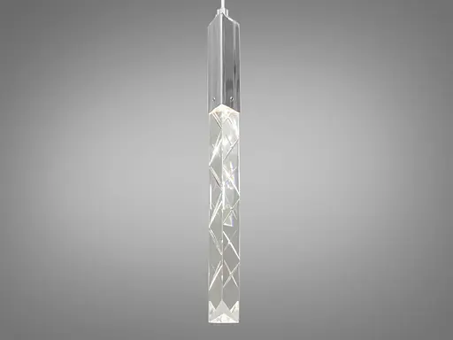 Сучасна світлодіодна люстра потужністю 14W, колір-хром - фото 2