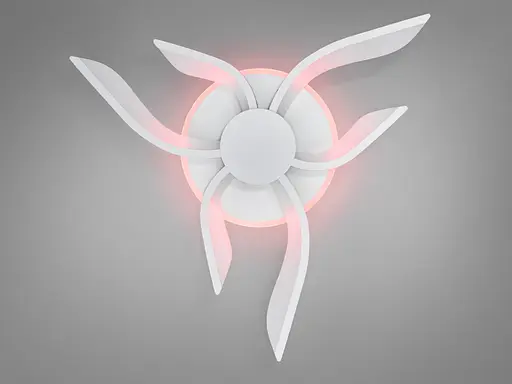 Цікава led люстра з пультом, диммером, підсвіткою, 52W, біла - фото 2