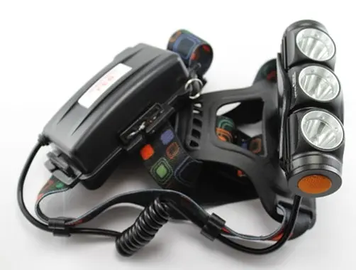 Налобный фонарь Police BL-2155-T6+2XPE 158000W + ЗУ220/12В + 2х18650 + 3 режима - фото 3