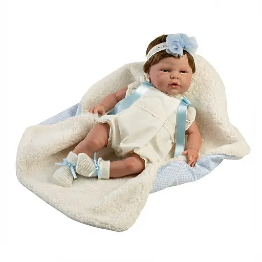 Лялька Munecas De Cuna Reborn з блакитною пов'язкою 45 см (45604)