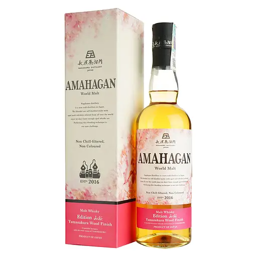 Віскі Amahagan Yamazakura Wood Finish 47% 0.7 л в подарунковій упаковці