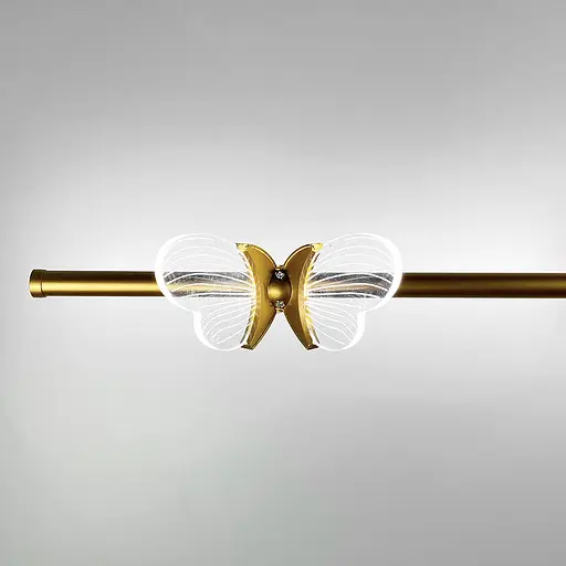 Бра у золотому корпусі з метеликом зліва Line F WC 18 GD L - фото 2