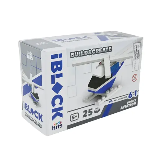 Конструктор Kids Hits IBLOCK JUNIOR Поліція, 25-30 деталей, (В асортименті)