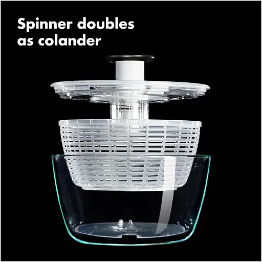 Сушка для зелені, овочів та фруктів OXO Good Grips Glass Salad Spinner (11262700) - фото 5