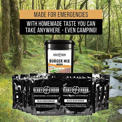 Фарш із чорної квасолі для котлет бургерів Ready Hour, 60 порцій, 25 років термін зберігання (101237) - фото 4