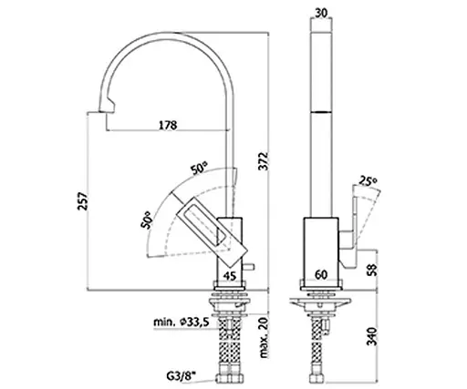 Змішувач для кухні Paffoni Elle EL 880 CR, Хром - фото 2