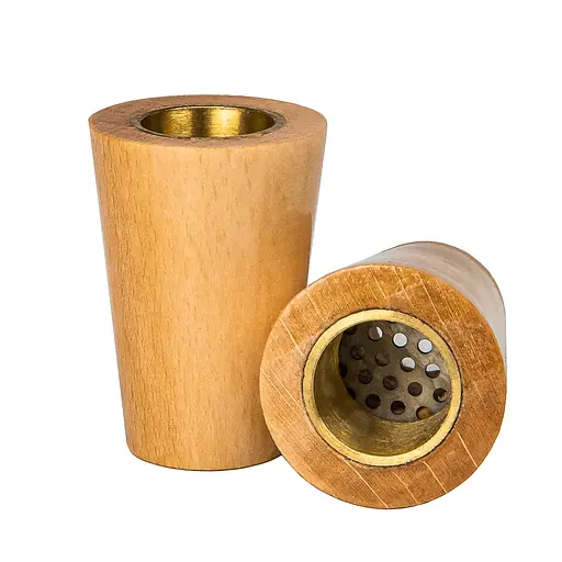 Ковпак для куріння дерев'яний 3,5см №1 Конопля Рeace (16625) - фото 3