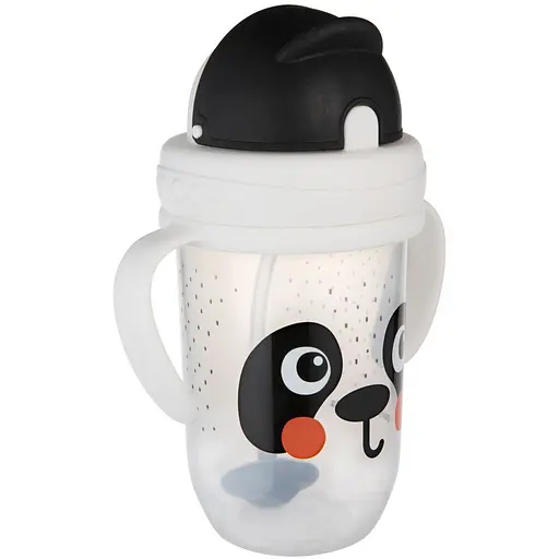 Кружка непроливайка Canpol babies BabiesBoo с трубочкой и утяжелителем 270 мл панда (56/617_whi) - фото 4