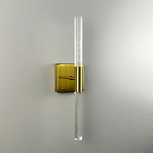 Бра у латунному корпусі із скляними пличками 40 см Арт. WB 221/2 S AB Line F - фото 4